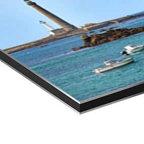 Papier d'art sur une plaque d'aluminium